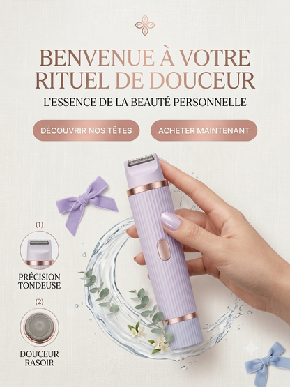 Rasoir Électrique 2en1 Mervalia – Épilation Douce Corps & Visage